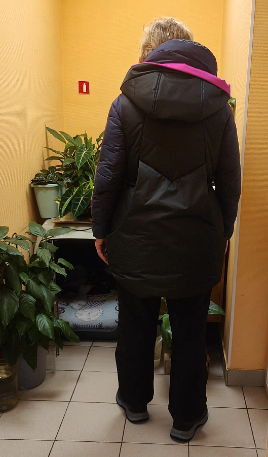 Фотография к отзыву от Лобасова Елена Дмитриевна. Товар: <a href='/catalog/product/teplyy-stegannyy-zhilet-kombinirovannyy/'>Теплый стеганый жилет (комбинированный)</a>